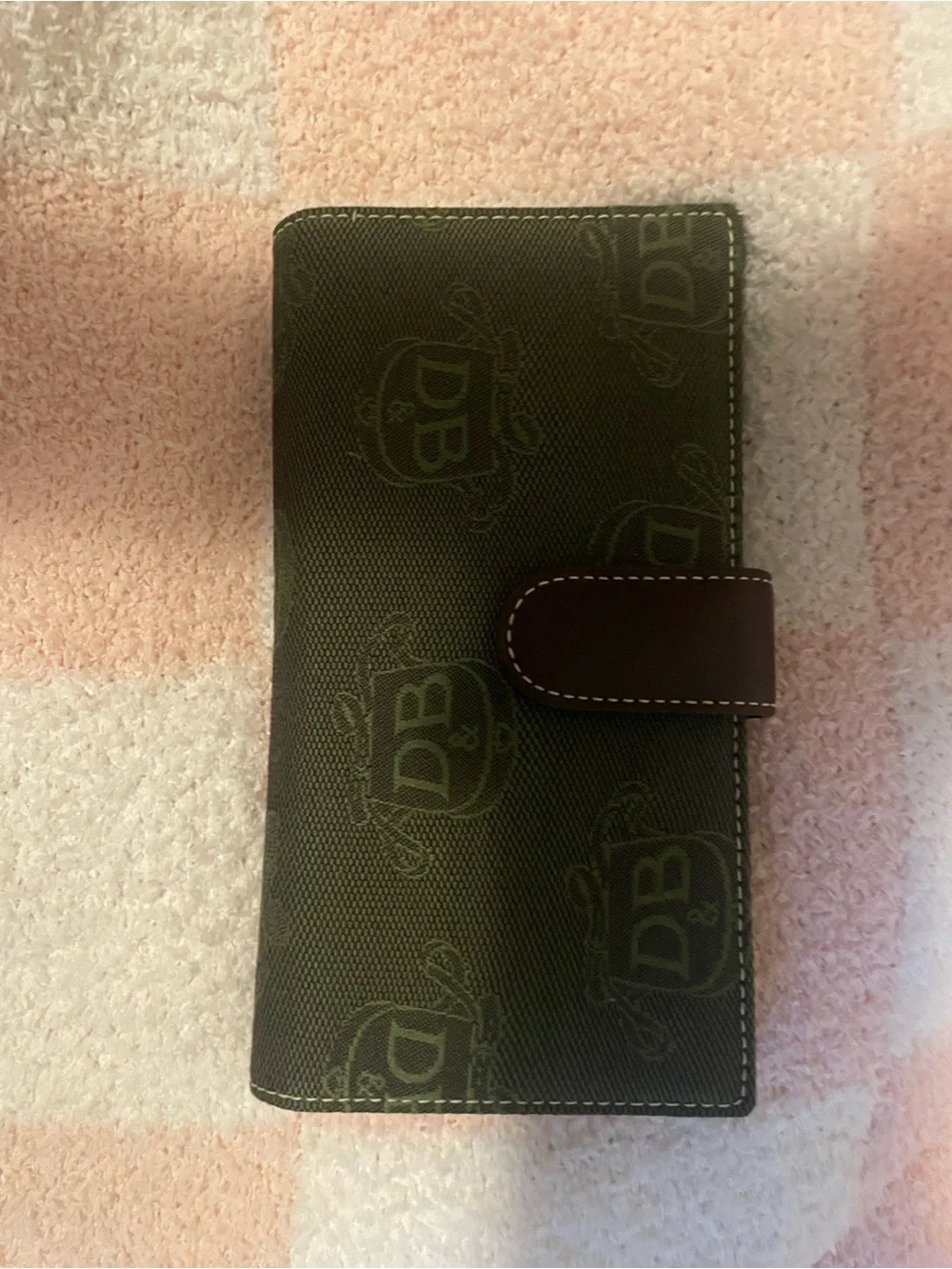 Dooney & Bourke Brown Logo Continental Card Holder Wallet